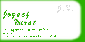 jozsef wurst business card